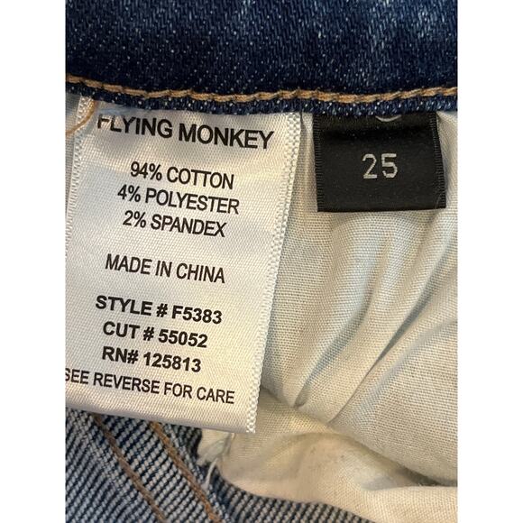 Flying Monkey Size 25 Medium Wash Denim Blue Jeans - Picture 5 of 7